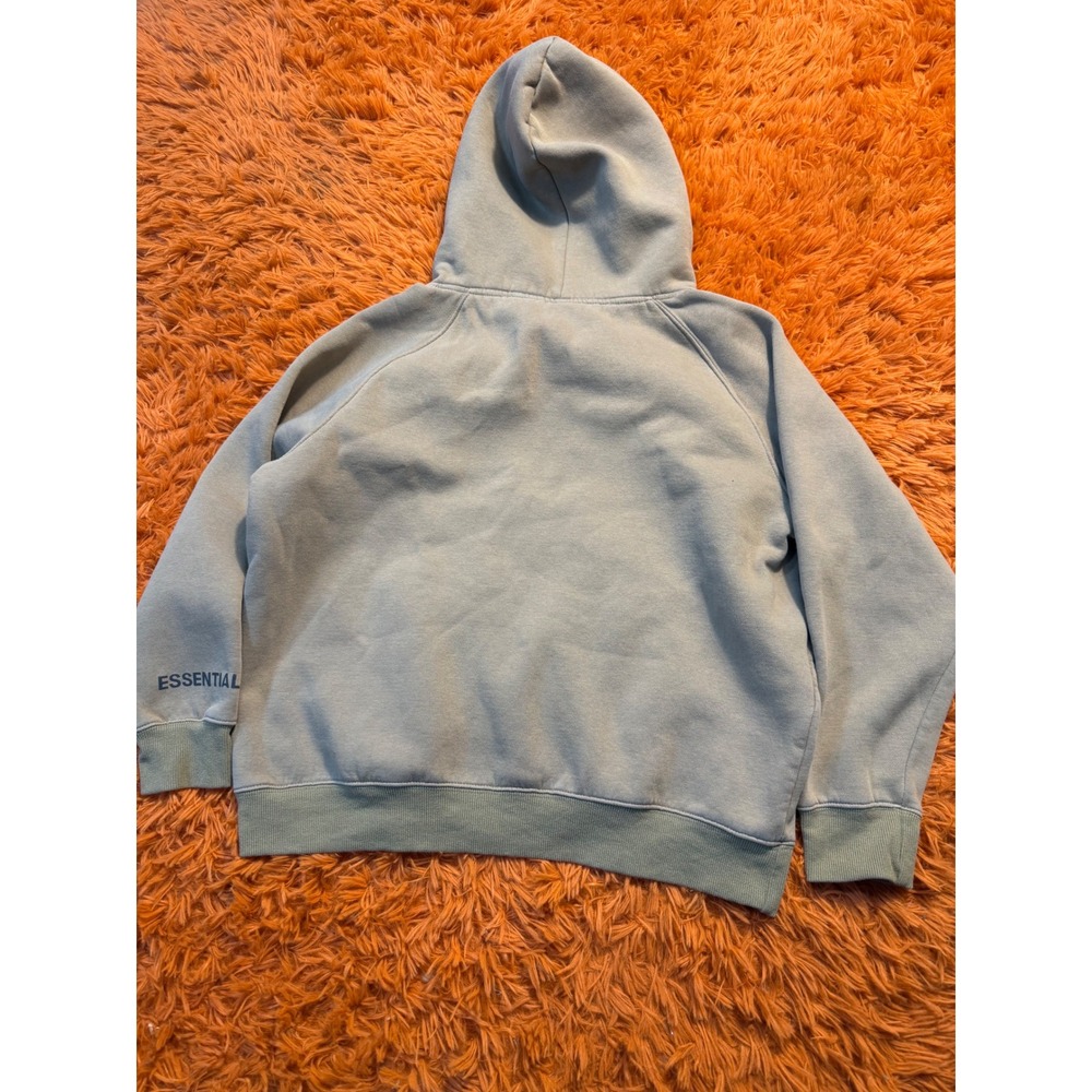 Fear of God Essentials Kids XL Logo Hoodie Khaki Tan Streetwear Sweatshirt - Picture 6 of 7